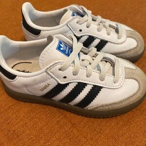 Adidas Kids Samba White Black Sneakers